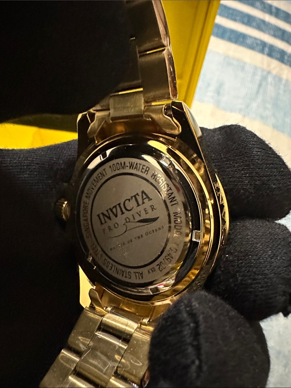 Invicta Pro Diver Crestcore Men's Watch - 43mm. Gold (49702) - Picture 5 of 6